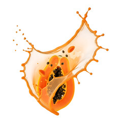 Vibrant papaya splash