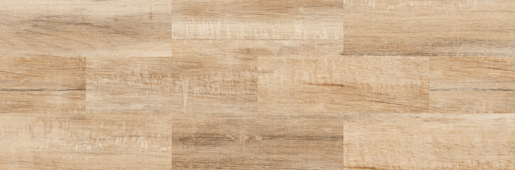 Fototapeta premium Light oak wood flooring texture, natural timber plank background, seamless wooden parquet surface for interior design and architectural 3D rendering