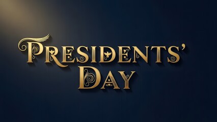 Presidents day celebration logo