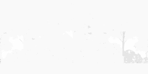 Obraz premium A minimalist winter scene with bare trees and falling snowflakes depicted in white