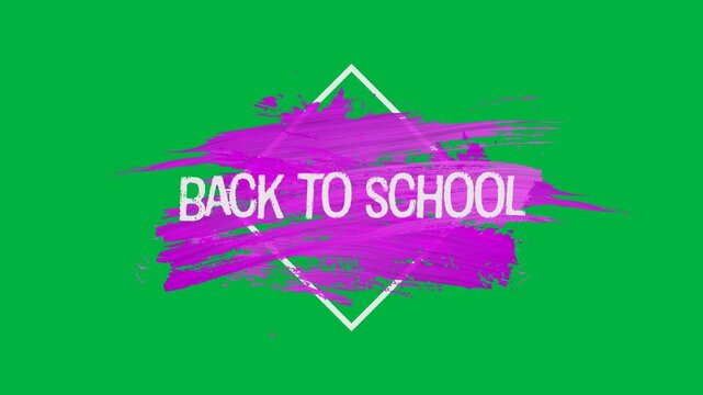 Animation of white frame on black bacground