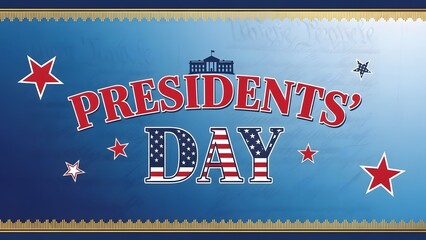 Presidents day celebration graphic