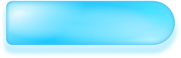 Fototapeta premium Simple blue 3d glossy status bar or button for game interface