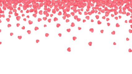 A large crowd of people with pink lights isolated on transparent background