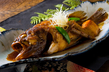 黒ソイの煮付け｜Black Rockfish