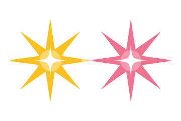 Obraz premium Colorful Starburst Design Elements
