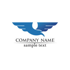 Falcon Wings Logo Template vector icon logo design app