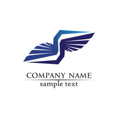 Falcon Wings Logo Template vector icon logo design app