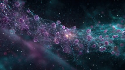 Abstract Digital Network Visualization