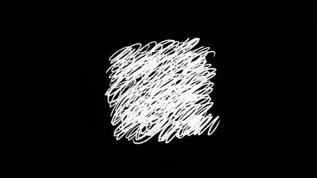 Embracing the creative chaos and letting the ideas flow freely! Keywords: scribble, white, cloud, mess, tangle, abstract, animation, doodle, sketch, shape, chaotic, creative, texture, hand-drawn, ener