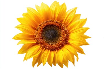 Naklejka premium Bright Yellow Sunflower Close Up