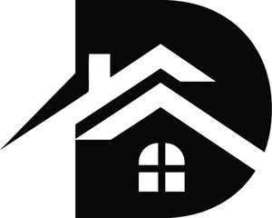 Letter D home logo