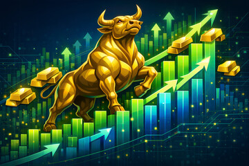 golden_bull_market_gold_bars_growth_success