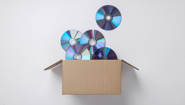 捨てられているCD