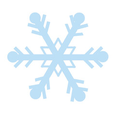 Fototapeta premium snowflakes on a white background