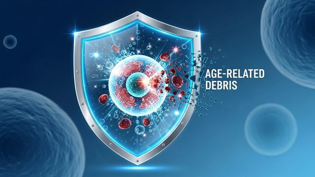 Shield Protecting Cell from Age-Related Debris