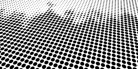 Black and White Halftone Dots Gradient Abstract Background Texture. Suit for banner, web, brochure, pamflet and presentation