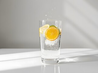 glass of fresh lemonade