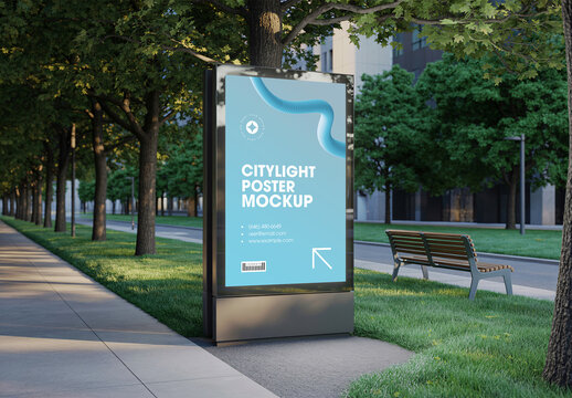 Citylight Poster Mockup