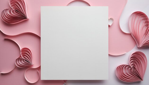 Minimalist Valentine's Day Background for PowerPoint and Google Slides with Copy Space