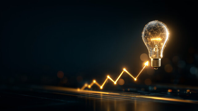 innovation growth concept, idea success upward graph, creative business growth
- Powered by Adobe