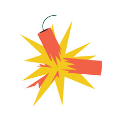 Military explosive weapons and danger icons collection set