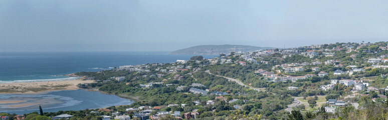 Obraz premium town on green coast at Plettenberg bay, South Africa