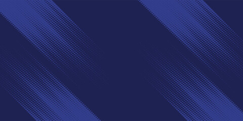 Bright navy blue dynamic abstract vector background with diagonal lines. Trendy classic color of 2020. 3d cover of business presentation banner for sale event