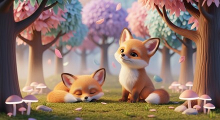cute cartoon fox