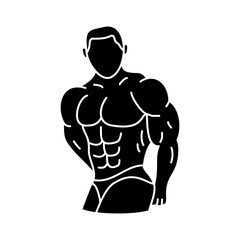 Bodybuilding Icon Glyph
