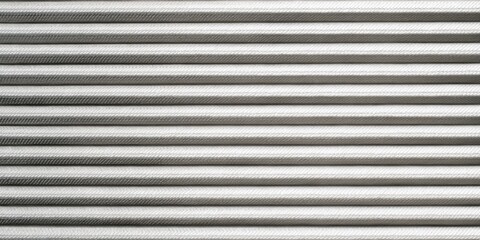 Obraz premium Bright Horizontal Ribbed Aluminum Panels with Subtle Surface Texture