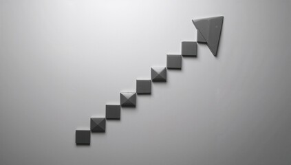 Geometric Shapes Representing Growth and Progress in Business Concepts