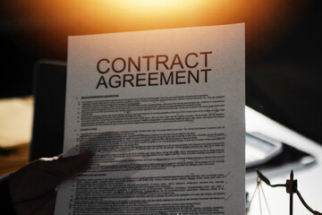 Businesswoman and Male lawyer or judge consult and conference having team meeting with client at law firm in office, Law and Legal services concept