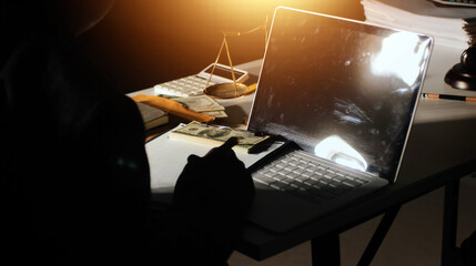 Businesswoman and Male lawyer or judge consult and conference having team meeting with client at law firm in office, Law and Legal services concept