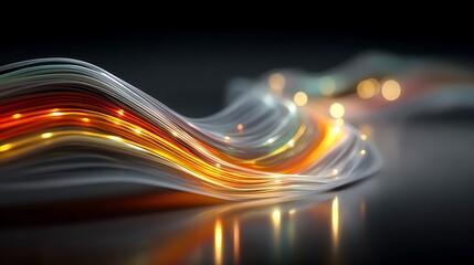 Long exposure colorful light trails fluid pictures