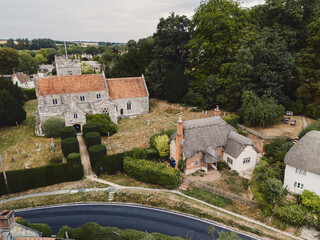 Salisbury UK: 27th July 2025: St Mary's Church Salisbury in a quaint tradti0onal English Village