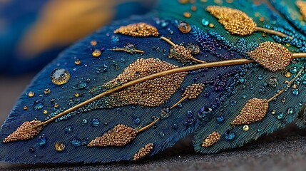 Macro peacock feather iridescent texture wallpapers