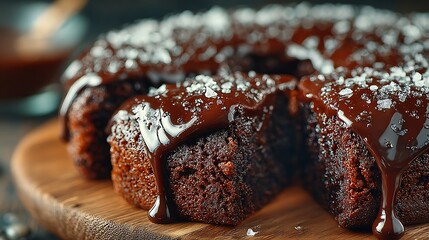 Moist chocolate cake shiny ganache frosting pictures