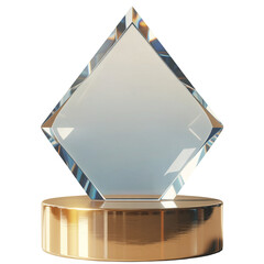 Winner glass trophy png, 