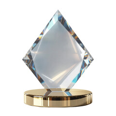 Winner glass trophy png, 