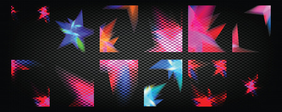 Abstract colorful geometric shapes vector illustration shattered glass crystal pieces graphic design elements background