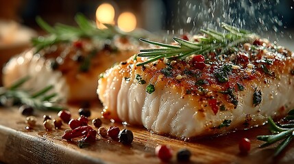 Raw chicken breasts wooden cutting board wallpapers