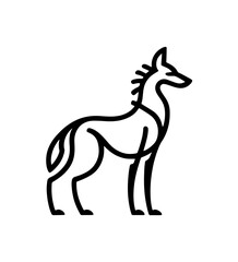 Obraz premium Pet dog icon symbol template for graphic and web design collection logo vector illustration 