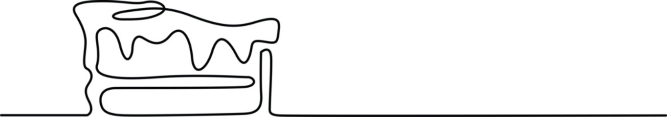 Simple cake illustration Vector