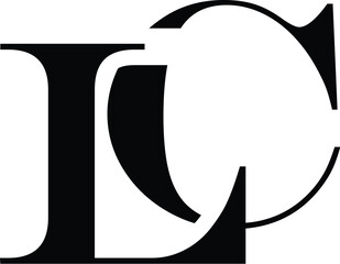Letter LC clothing logo