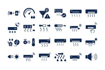 Collection of various icons representing technology and devices