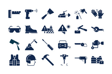 Essential construction tools and safety equipment