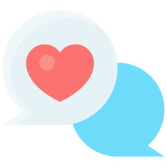 Chat Bubble With Heart