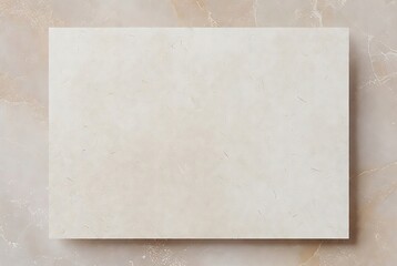 Textured cream paper with natural fibers on an elegant beige marble&hellip;