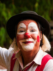 Portrait of impersonator as a joker, India.